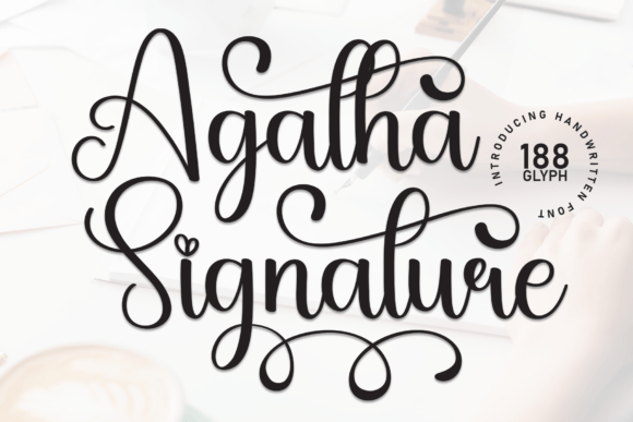 Agatha Signature: The Perfect Handwritten Font for Crafters