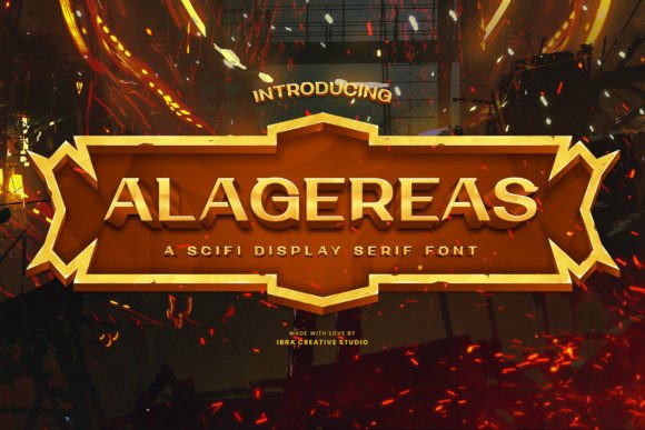 Alagereas: A Sci-Fi Serif Font for Bold Campaigns