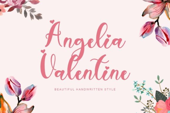 Angelia Valentine: A Handwritten Font for Modern Web Design