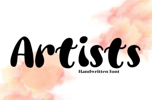 Artists Font: A Handwritten Typeface for Makers