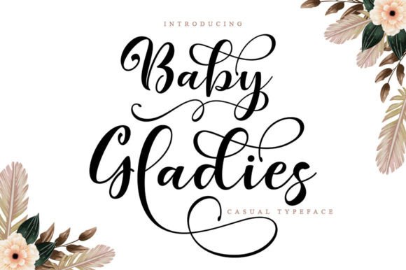 Baby Gladies: An Elegant Script Font for Editorial Design