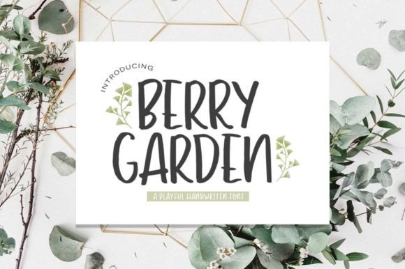 Berry Garden: A Handwritten Typeface for Editorial Design