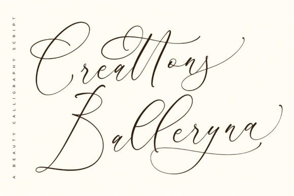 Creattons Balleryna: A Luxury Script Typeface for Web Design