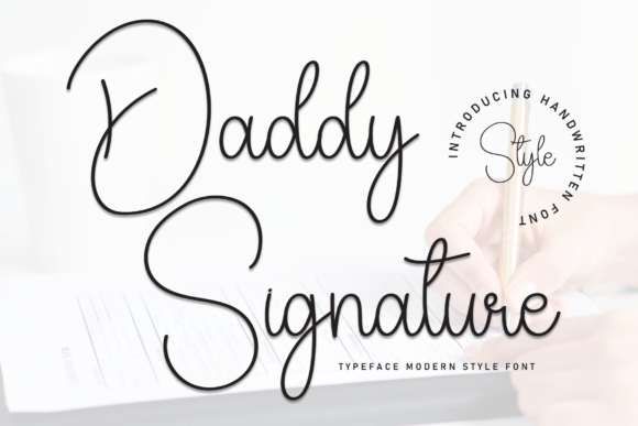 Daddy Signature: A Friendly Handwritten Font for Web Design