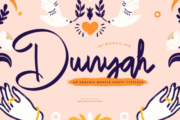 Dunyah: An Organic Script Typeface for Editorial Design