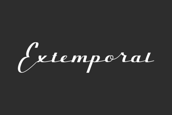Extemporal: A Bold Script Font for Modern Web Design