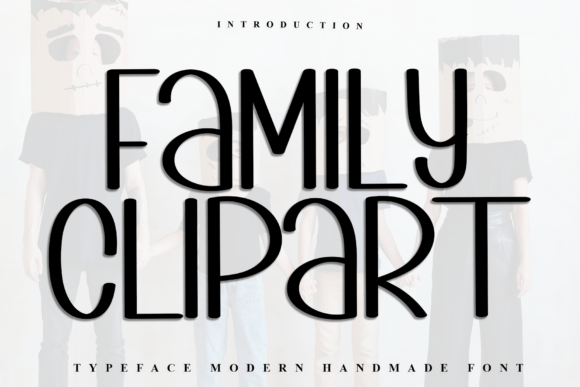 Family Clipart: A Festive Typeface for Joyful Branding