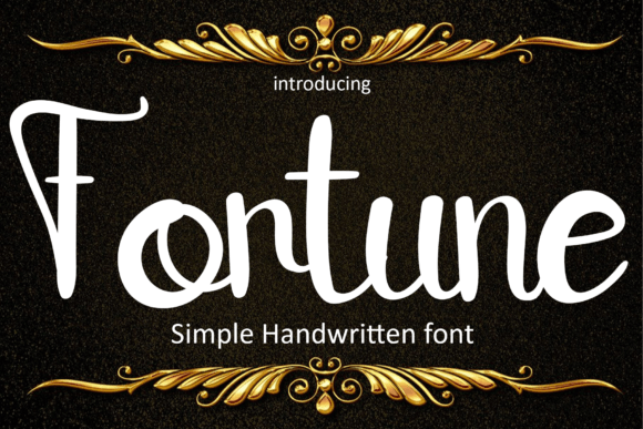 Fortune: A Handwritten Font for Makers and Sellers