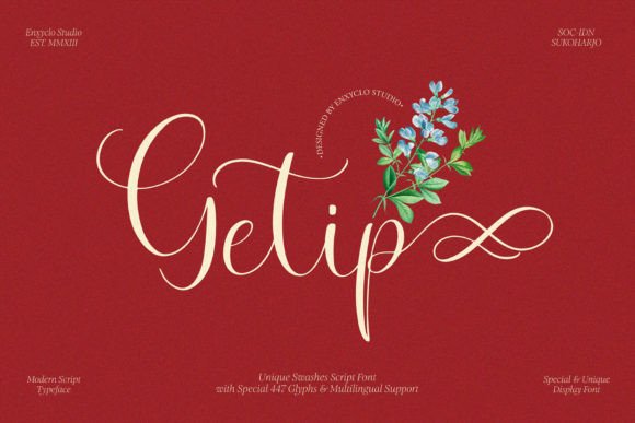 Getip Font Review: A Swash Script for Bold Brand Identity