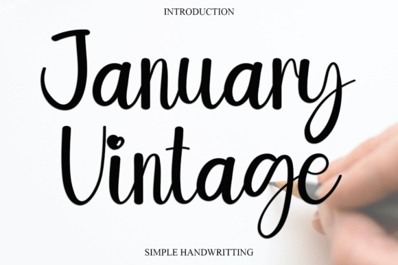 January Vintage: A Handwritten Typeface for Editorial Design