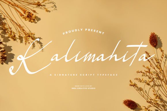 Kalimahita: A Signature Script Typeface for Web Design