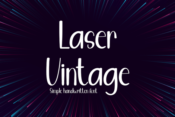 Laser Vintage: A Playful Handwritten Font for Editorial Design