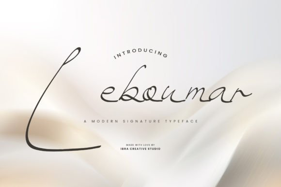 Leboumar: A Modern Script Typeface for Editorial Design