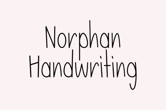 Norphan: A Whimsical Handwritten Font for Makers