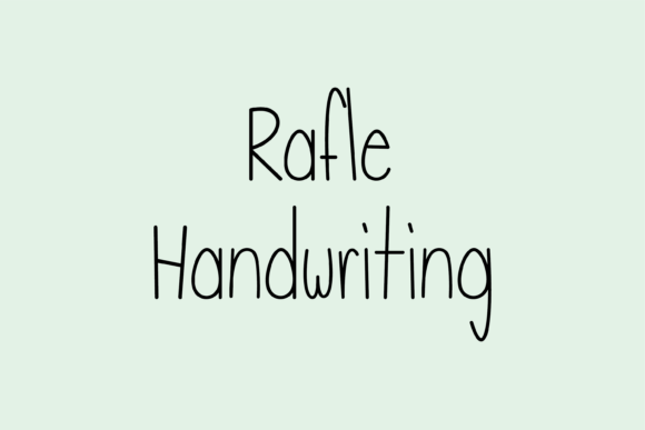 Rafle: A Handwritten Typeface for Modern Web Design