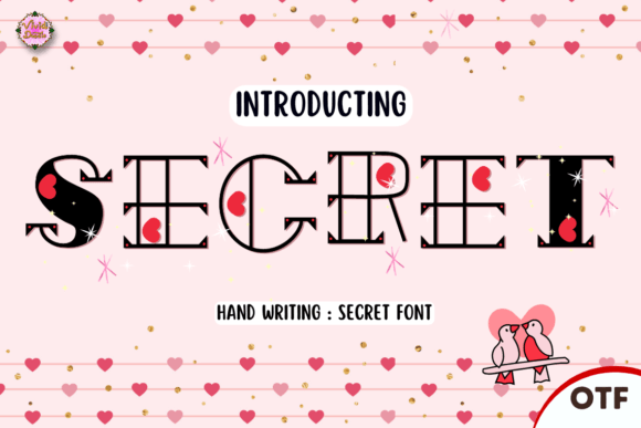 Secret: A Hand-Lettered Typeface for Festive Editorial Design