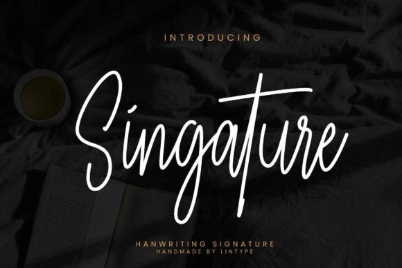 Singature: An Elegant Script Font for Editorial Design