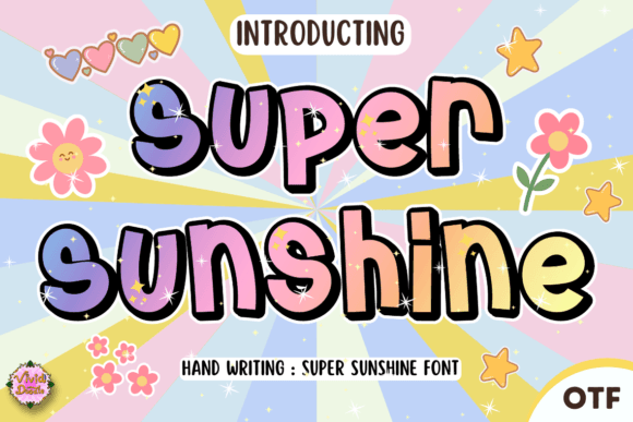 Super Sunshine: A Festive Script Font for Editorial Design