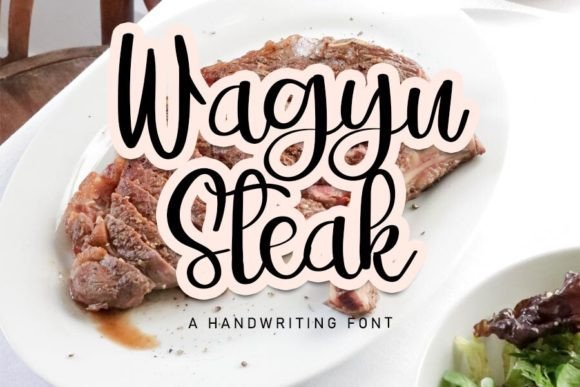Wagyu Steak Font: Elevating Brand Identity with Elegant Script
