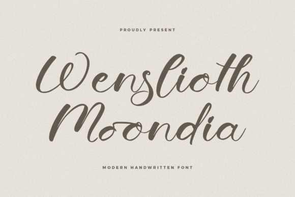 Wenslioth Moondia: A Modern Handwritten Font for Web Design