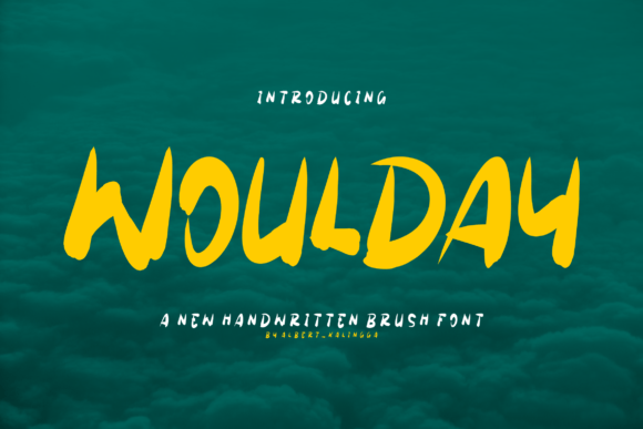 Woulday: A Refined Script Font for Modern Campaigns