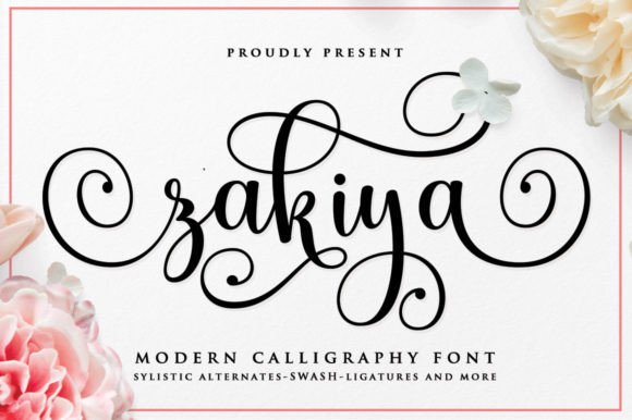 Zakiya: A Flowing Handwritten Font for Modern Web Design